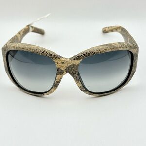Ralph Lauren Brown Python Sunglasses New with Tags